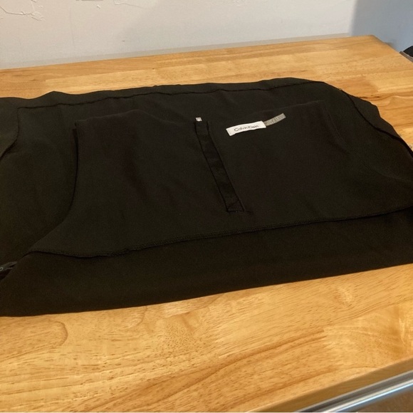 Calvin Klein Black Tank Top with Silver Tone Grommets - Picture 14 of 15